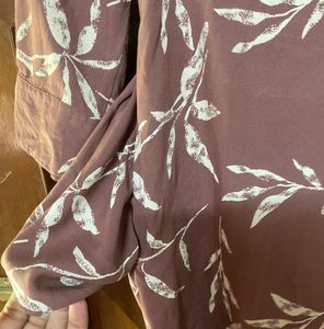 Floral Print Shirt Dress