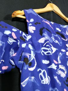 Latin Quarters Royal Blue Printed Dress (Women)