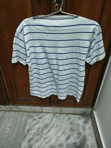 Blue striped t-shirt