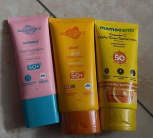 Sunscreen Bundle - Aqualogica & Mamaearth