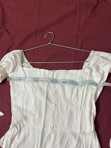 Elegant White Peplum Top