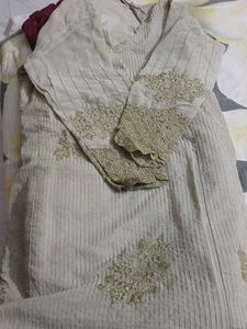 Brand New Grey stiched churidaar suit