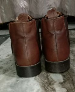 Coffee Brown Laceless Boots