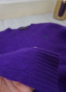 Purple Polo Sweater