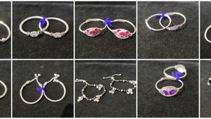 Pure silver kid's jewellery Anklet, Bangles