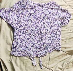 Purple Shade Crop Top