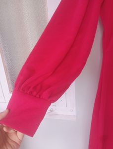 Hot Pink Magenta Dress