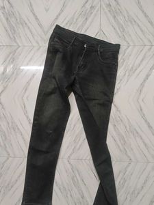 Dark Grey Denim Jeans