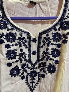 Embroidered Cotton Kurti