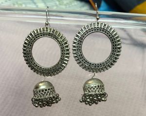 Oxidised Jhumkas