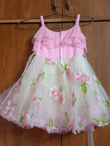 Pink Floral Party Dress