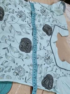 Floral Salwar Kameez with Dupatta