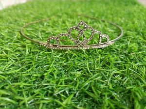 PartyToko Silver Queen Bride Large Crown Tiara for