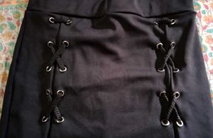 Lace up skirt
