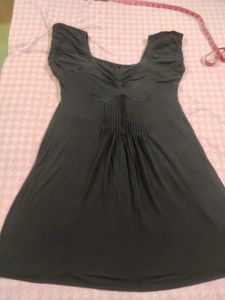 Black Cap Sleeve Dress