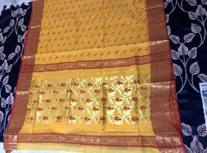 Yellow Floral Tant Saree