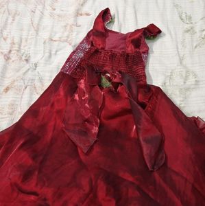 Gown For Girls In Maroon Colour With Good Design
