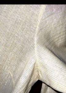 W Yellow Shimmer Kurta