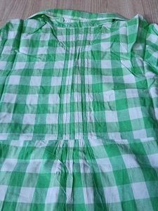 ✨Never Used ✨Allen Solly Green Checkered Top