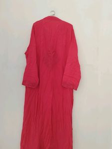 Branded Red Colour Cotton Kurta
