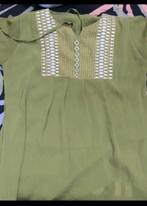 Elegant Olive Green Top
