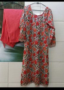 Floral Print Kurta Set