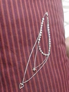 Layered Heart &amp; Star Necklace