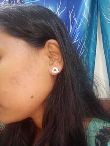 Silver Flower Earrings