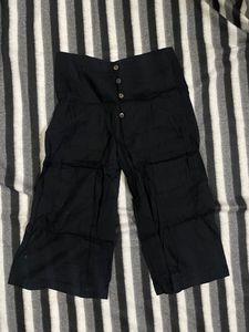 Black Bottom Flared Palazzos Trouser