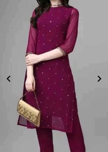 Elegant Purple Kurta