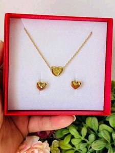 cute heart pendant set❤️