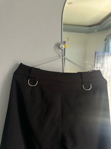 Black Formal Low Rise Pants