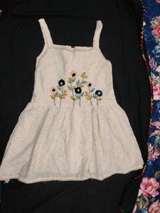 Floral khadi Embroidered Sundress