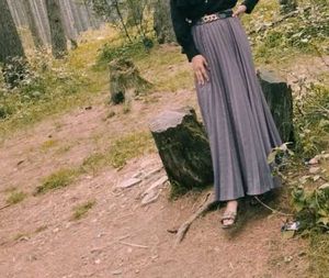 Pleated Lavender Skirt