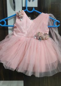 Party Wear Birthday Dress For 6-12 Months Old Girl