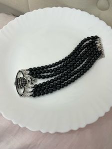 Vivienne Westwood Black Pearl Choker Necklace