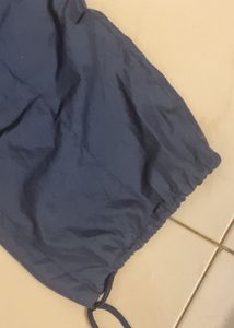 Grey Blue Cargo Polyster Pants