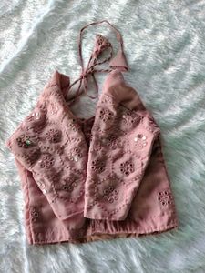 Dusty Rose Chiffon Scarf