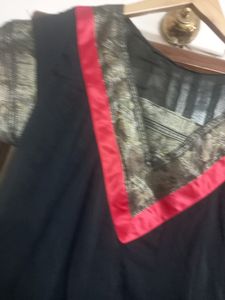 It Is A Frock Style Kurta With Straight Jacket