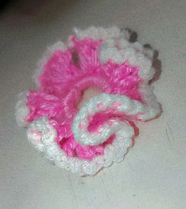 Pink Flower Hair Tie