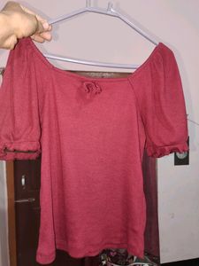 Street Style Store (SSS) - Maroon Crop Top