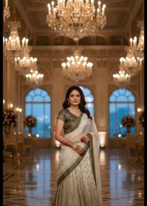 Elegant Lehenga Choli and saree 2 in 1