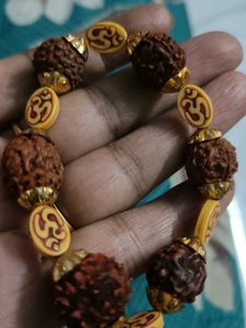 Rudraksha Bracelet with Om Accents