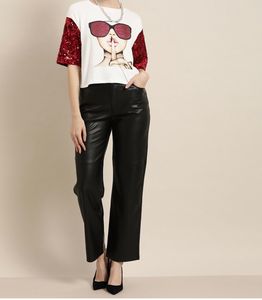 Modarapido White Printed Sequins Top