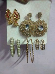 5 Pairs Of Earrings