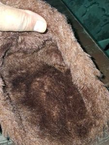 Vintage Brown Furry Rug