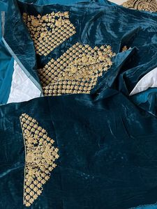 New Bridal Teal blue lehenga Unstitched