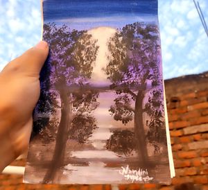 NIGHT LANDSCAPE PAINTING