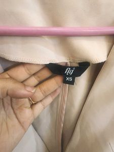 Nude Blazer With Fancy Sleeves