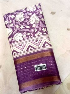 New Fresh Party Wear Sarees With Sequence Border